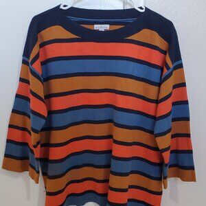 L.L. Bean Striped Cotton Sweater 🌈🧶